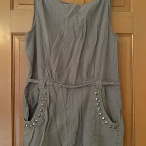 Grey studded romper